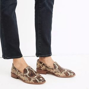 Madewell The Frances Loafer in Snake Print 5.5 S13